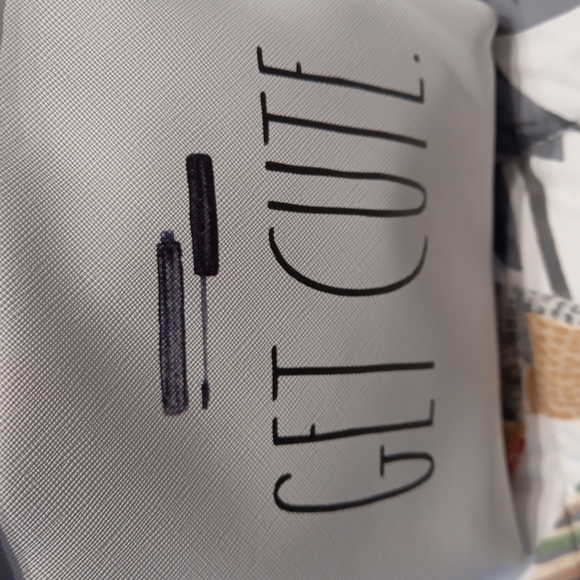 SALE: Rae Dunn Get Cute Make Up Bag NWT - Picture 3 of 6